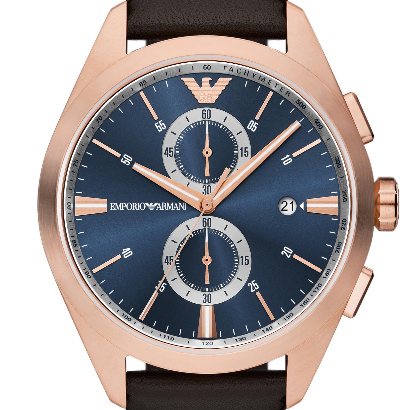 Buy Emporio Armani Leather Analog Blue Dial Men Watch-Ar11554